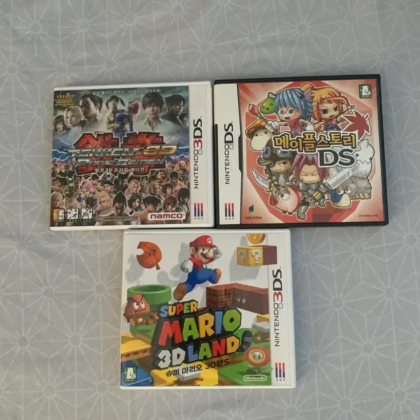 Nintendo DS & 3DS Games Lot - Tekken, MapleStory, Mario 3D