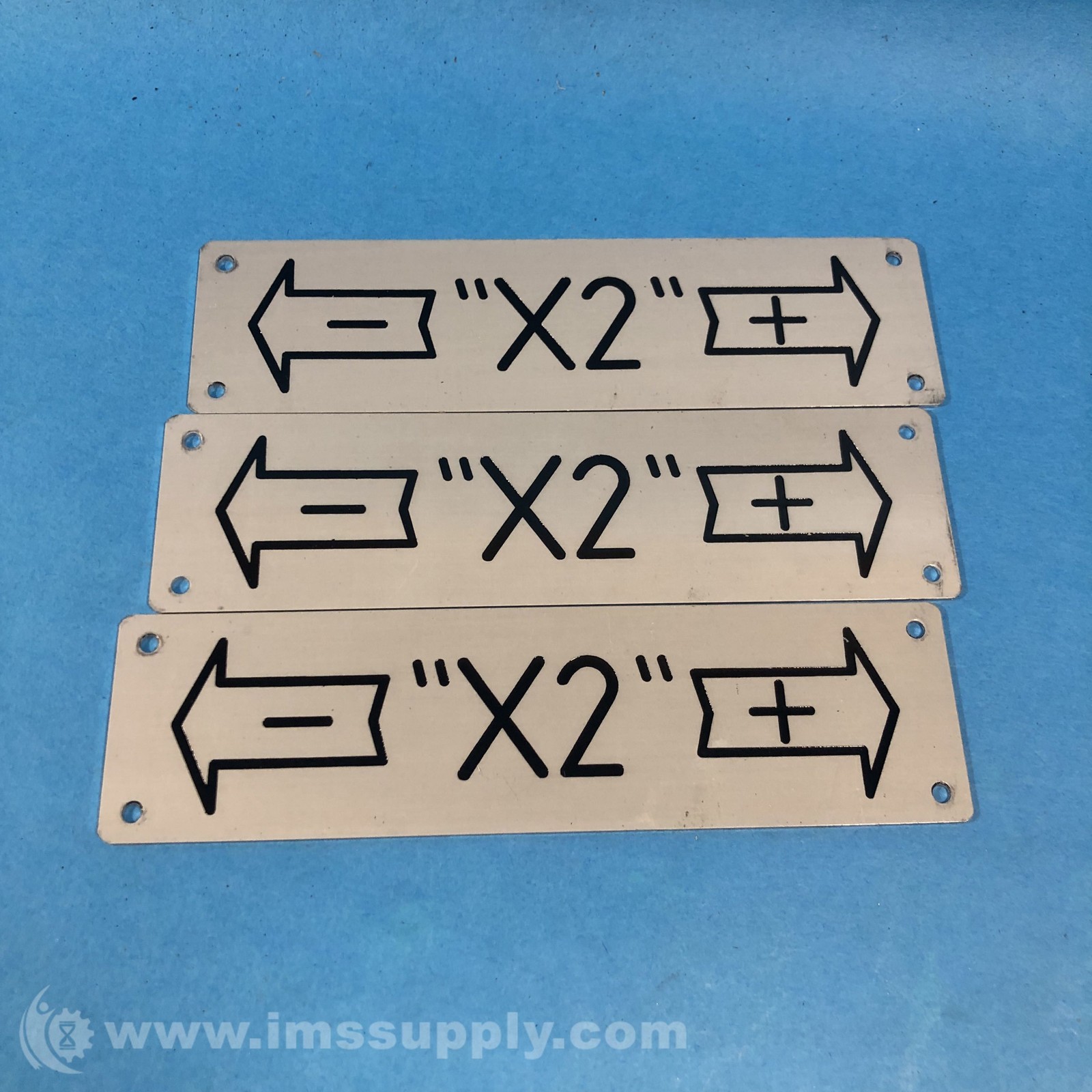 Pack of 3 Minus Plus "X2" Plates FNIP