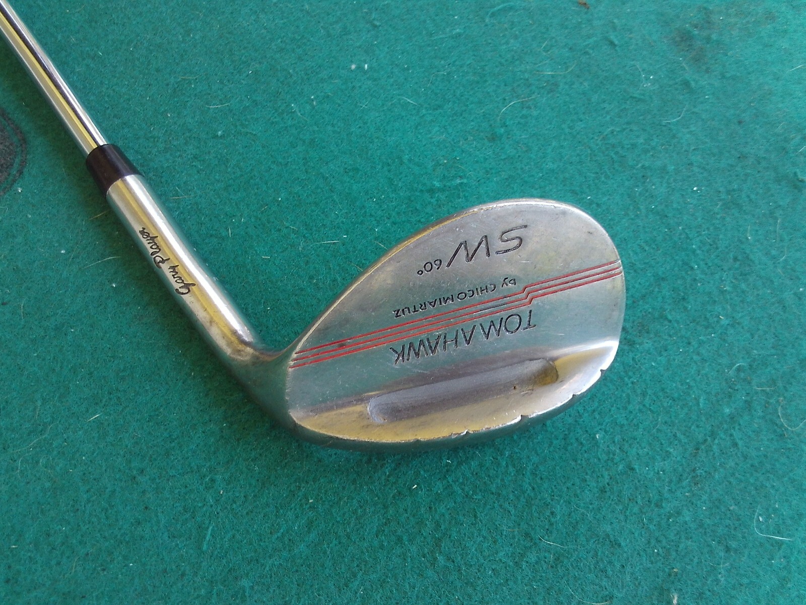 Gary Player Tomahawk By Chico Miartuz 60* Sand Lob Wedge Steel Golf Club R.H.** 