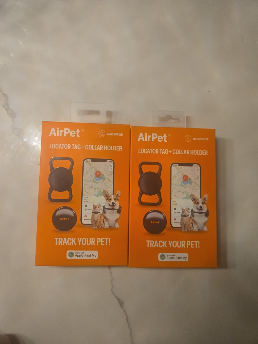 Track Your Pet! AirPet Locator Tag Works With Apple Find My - Pair Of 2