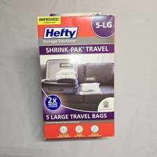 Hefty 5-Large Shrink-Pak Travel Bags - New