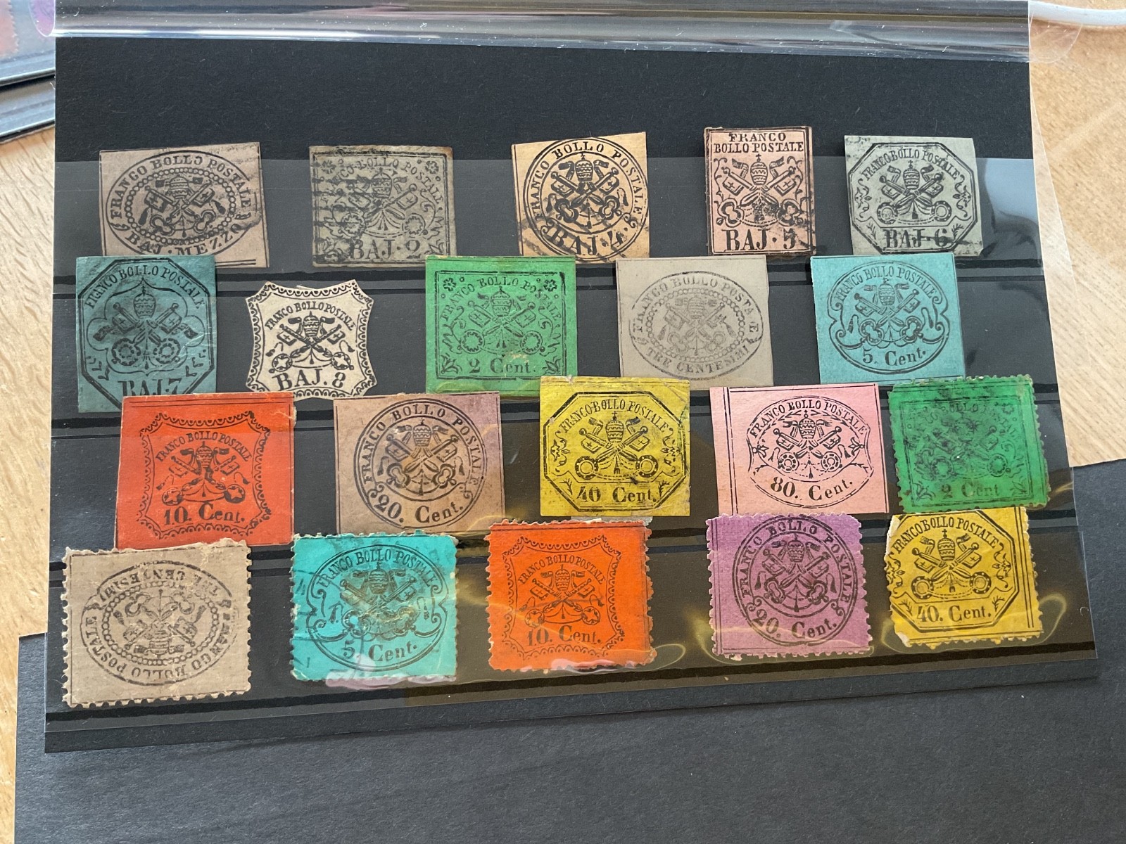 Italian states Papal States 1852 - 1868 mounted mint or  used stamps B3266