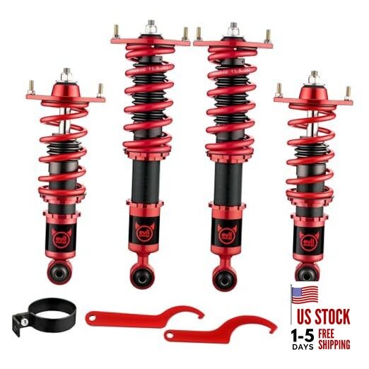  Coilovers Compatible for Mazda Miata MX-5 NA NB 1989-2005, Height Adjustable 