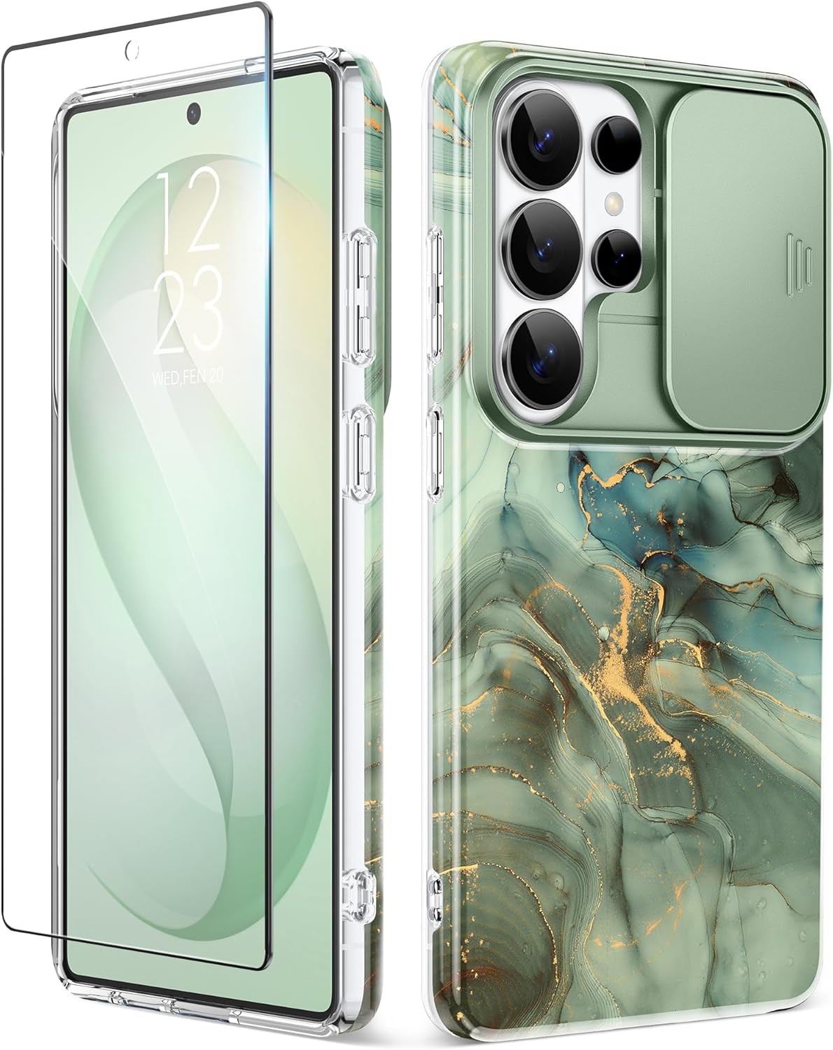 Samsung Galaxy S26 Ultra Case with Slide Camera Cover, Slim Fit Hard PC Cover