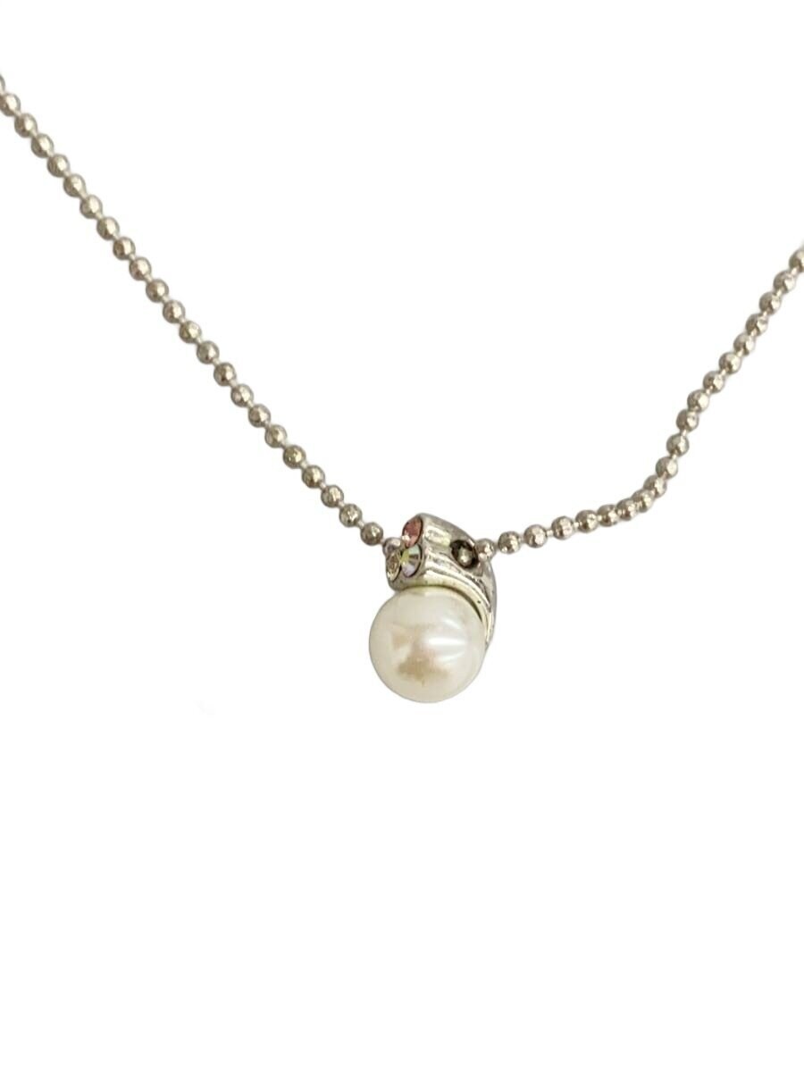 Courreges Necklace Color Stone Slv With Top Ladies M1k82