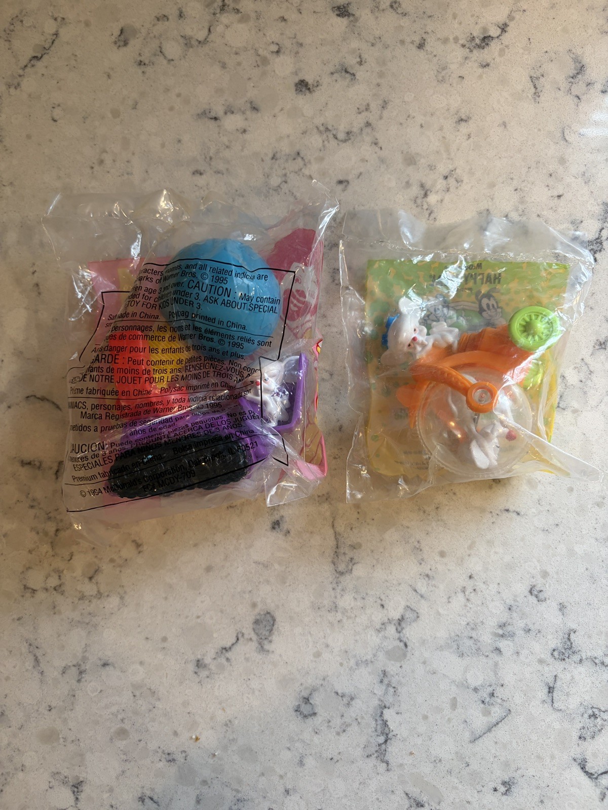McDonalds Happy Meal Toys 1993 and 1995 Animaniacs Lot of 2 Pinky and the Brain
