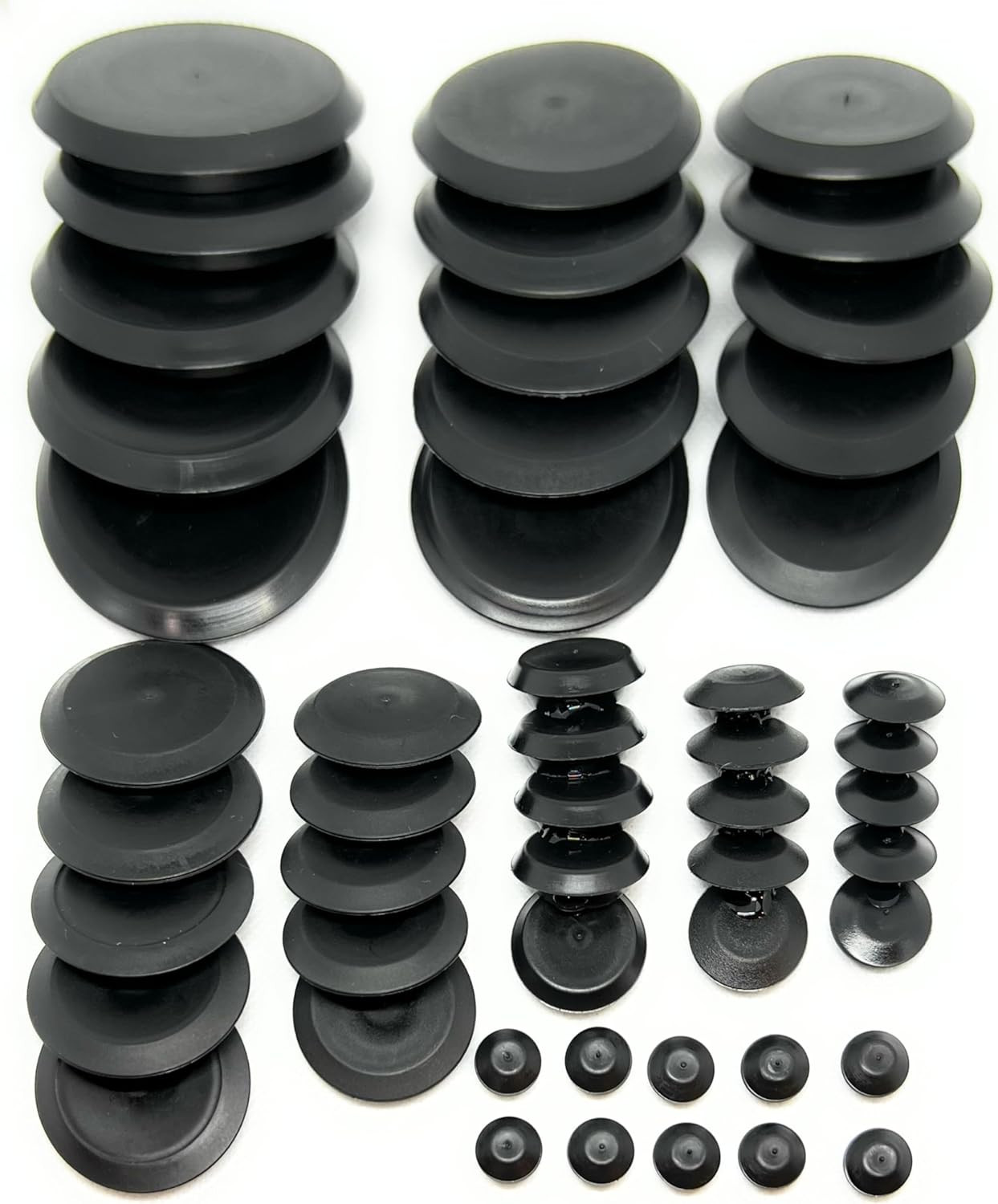 50 Piece Plastic Plugs for round Holes - Auto Body Plugs - Body Plugs - Sheet Me