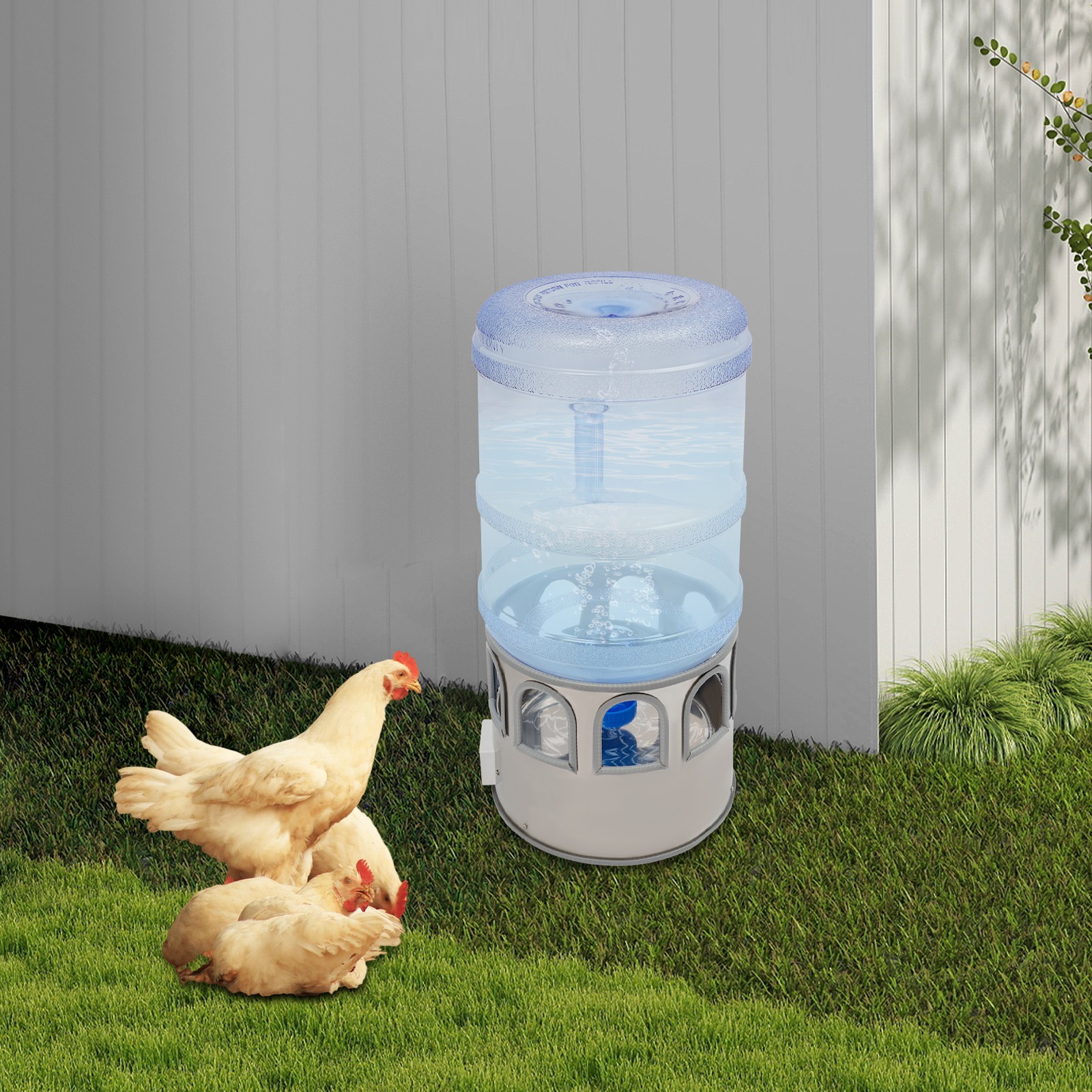 110V Chicken Water Heater Chicken Heated Water Bowl With 18.9L/5Gal Bucket 80W