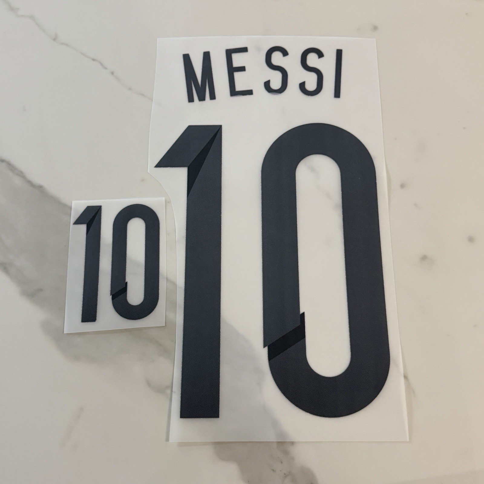 2014 MESSI Argentina Home Nameset Name Set Dorsal Patch Badge Parche DTF
