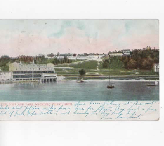 Old Fort and Park Mackinac Island  Michigan  1907