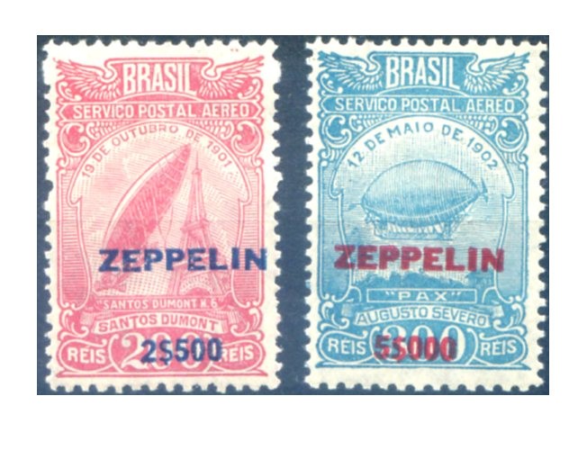 Brazil. Overprinted Zeppelin 1931.