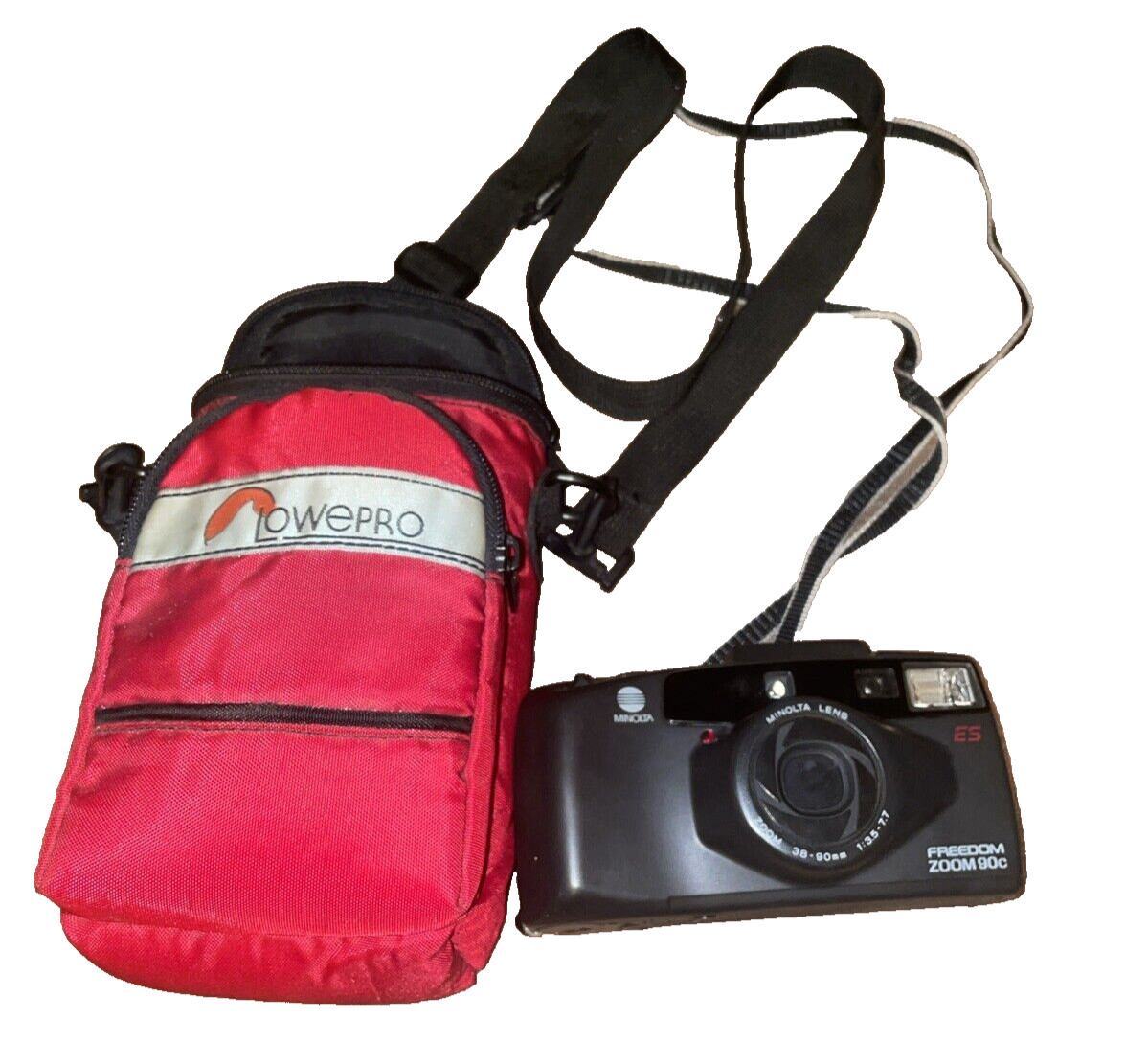 Minolta Freedom Zoom 90c 35mm Camera Strap & Pouch