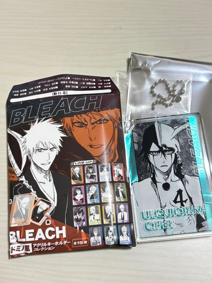 BLEACH Domino style acrylic key chain Ulquiorra