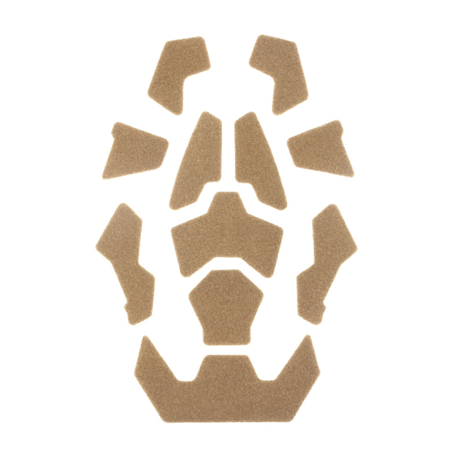 Brown Tactical Fast Helmet Magic Sticker Hook&Loop Fastener Sticky Sticker y