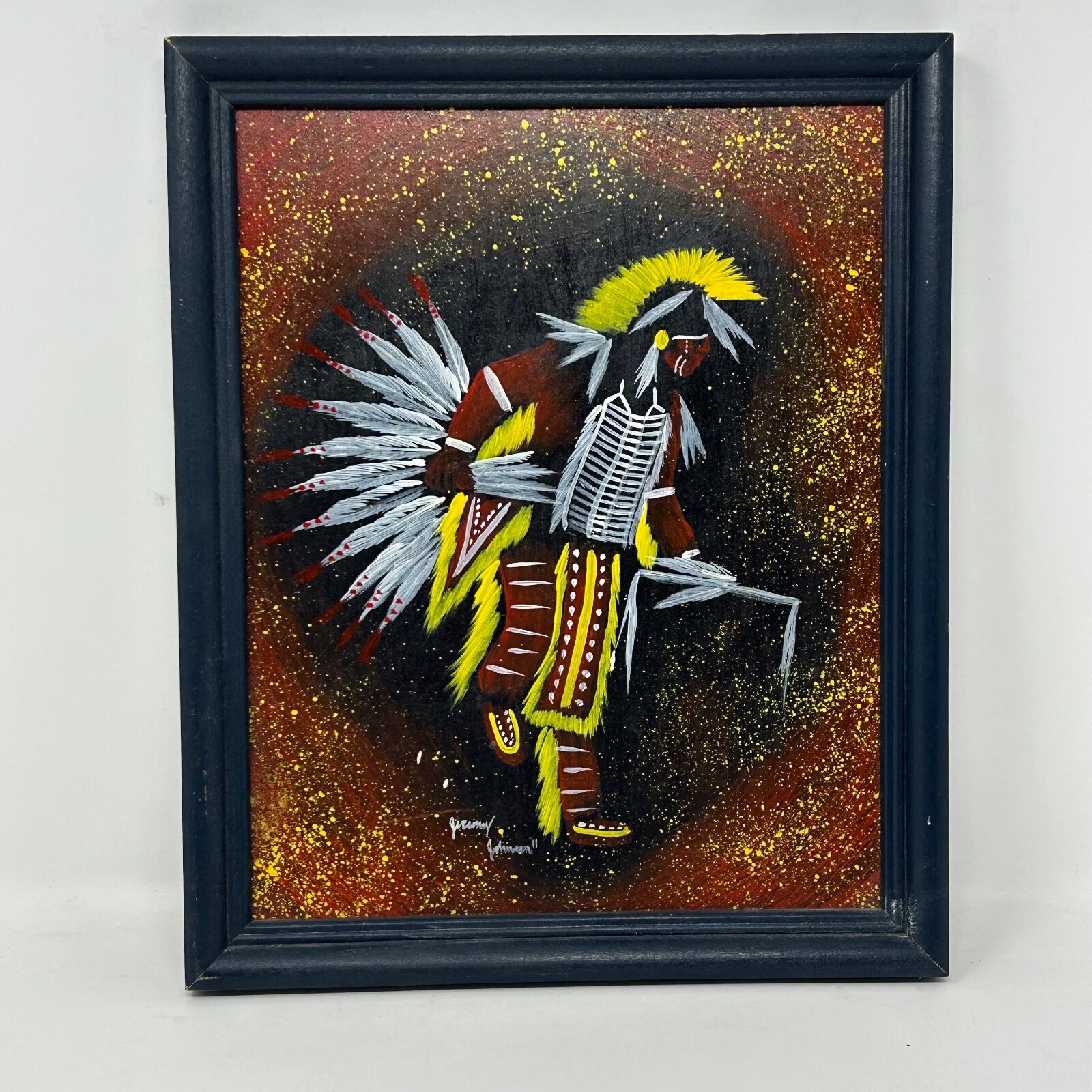 Print of Native American Chicken Dancer by Jeremy Johnson