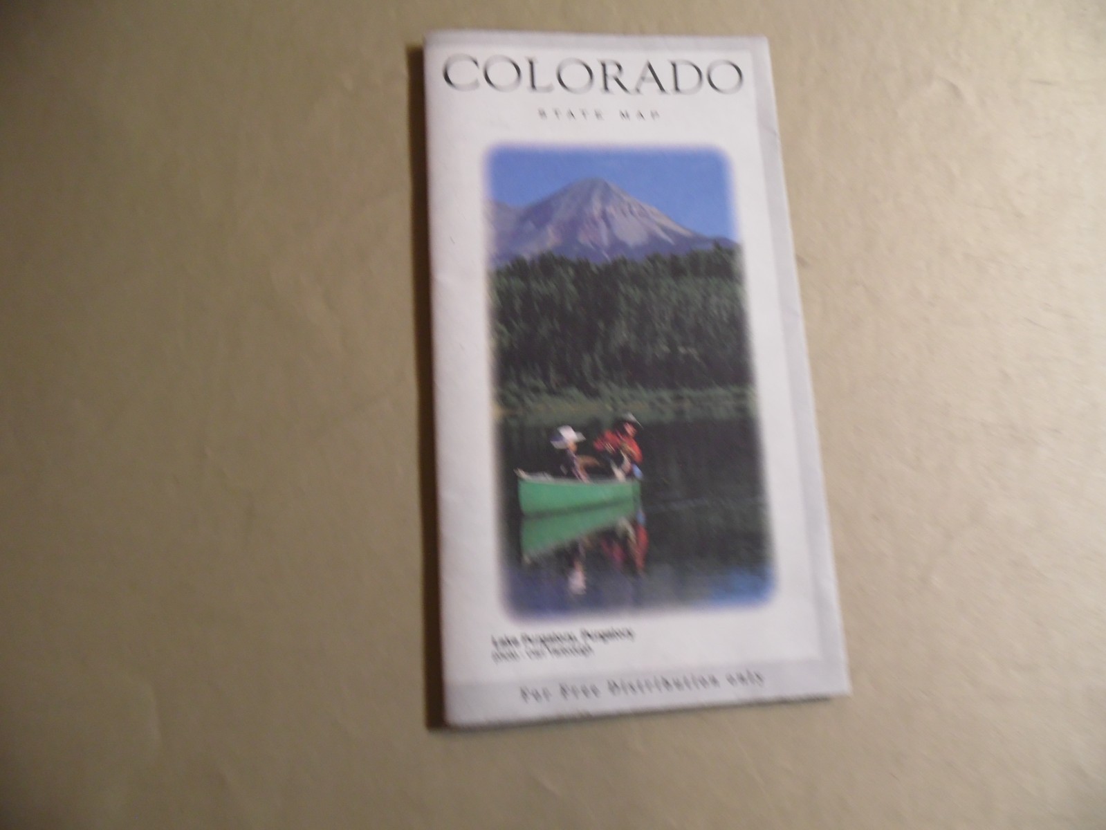 Colorado State Map / Circa 1991 / Free Domestic Shipping