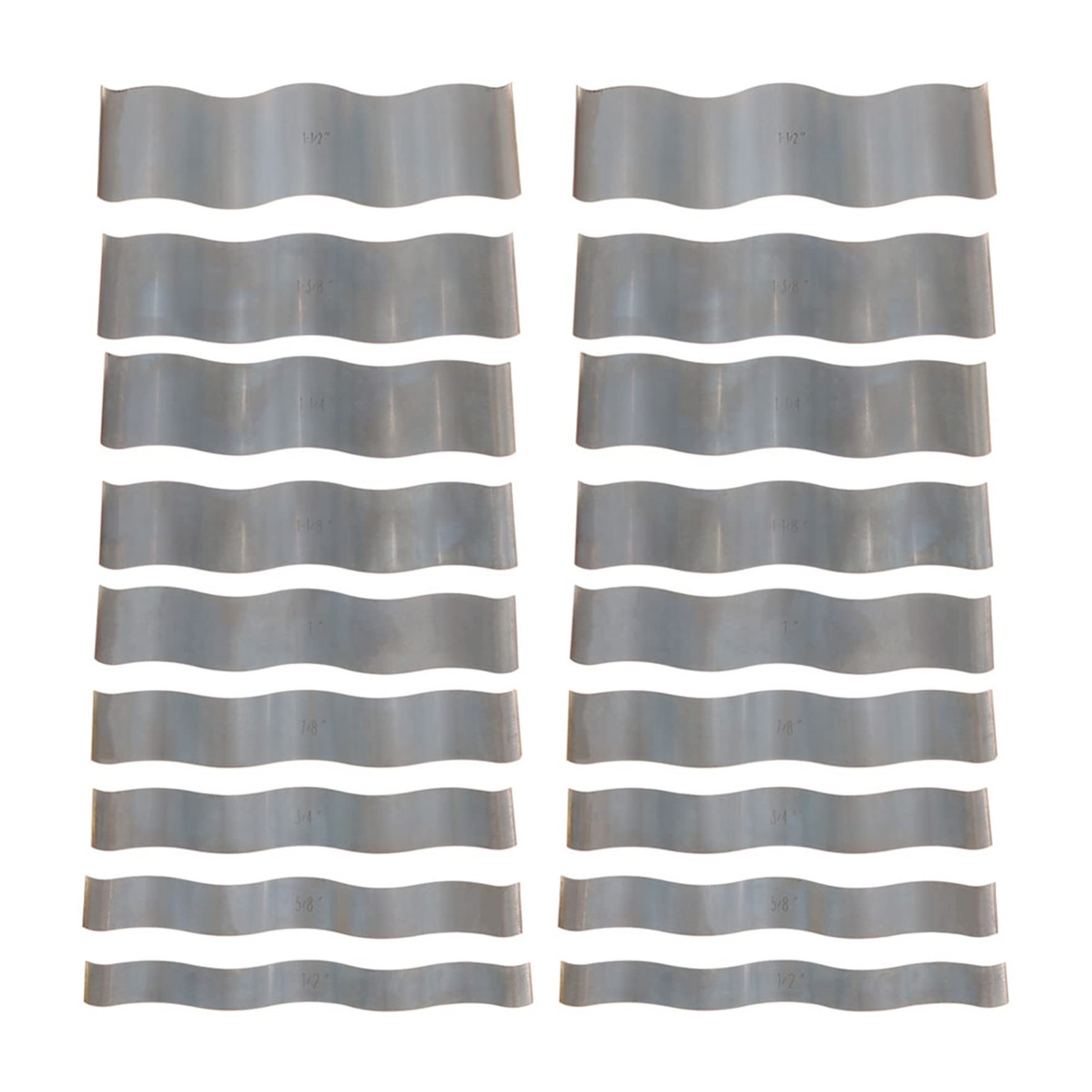 1/8 Inch Steel Wavy Parallel Set Accuracy 0.0002 Inch for Layout Work, Standa...