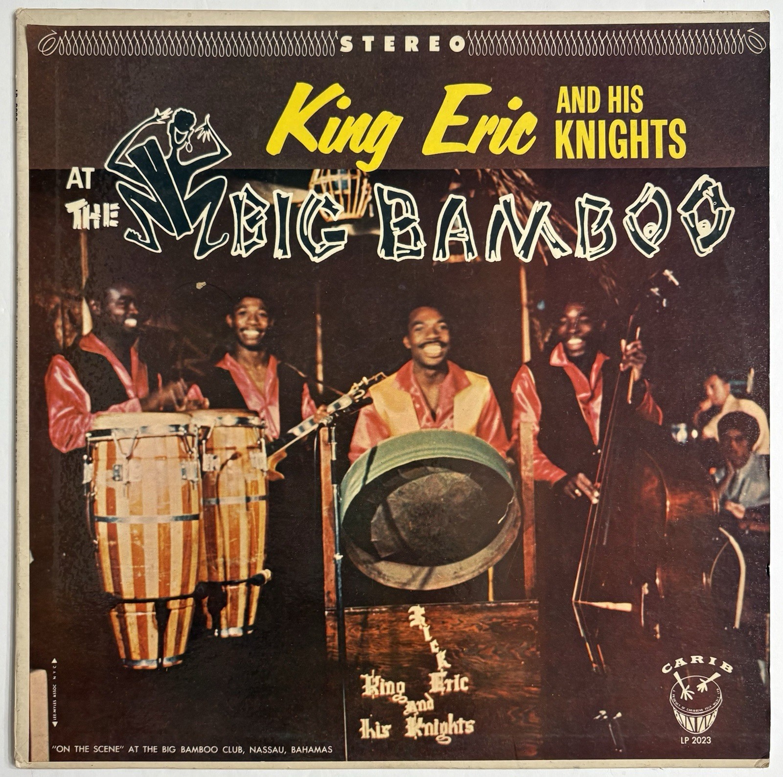 King Eric & His Knights - At The Big Bamboo - Rare Vinyl LP Ultrasonic Cleaned