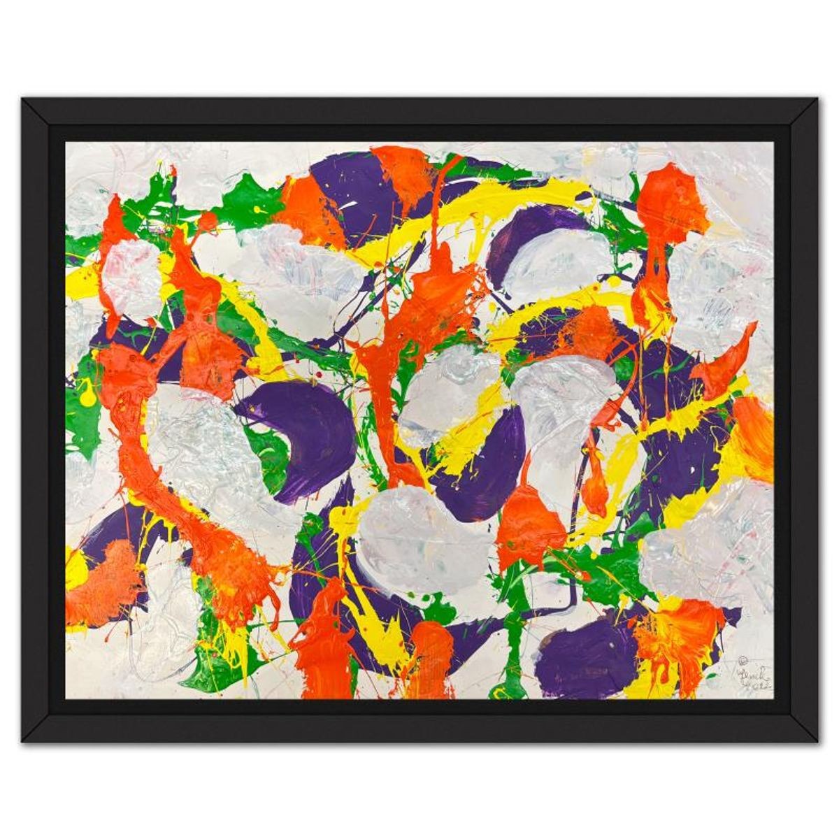 Jenik Cook, Framed Hand Signed Original Painting with Letter of Authenticity.