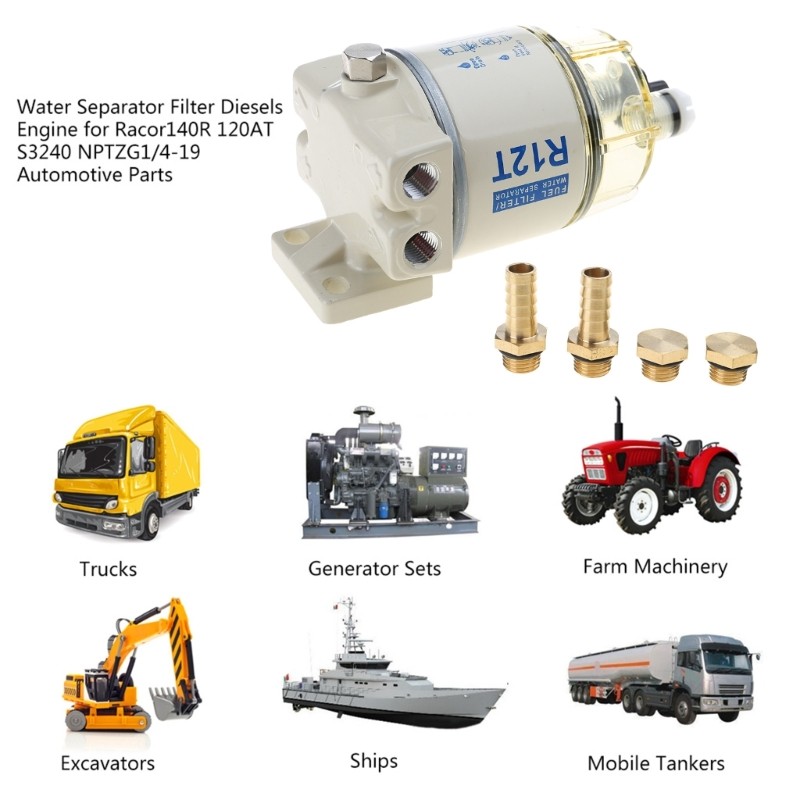 R12T 120AT Fuel Water Separator Filter Engine for Car Part Complete Combo Filter