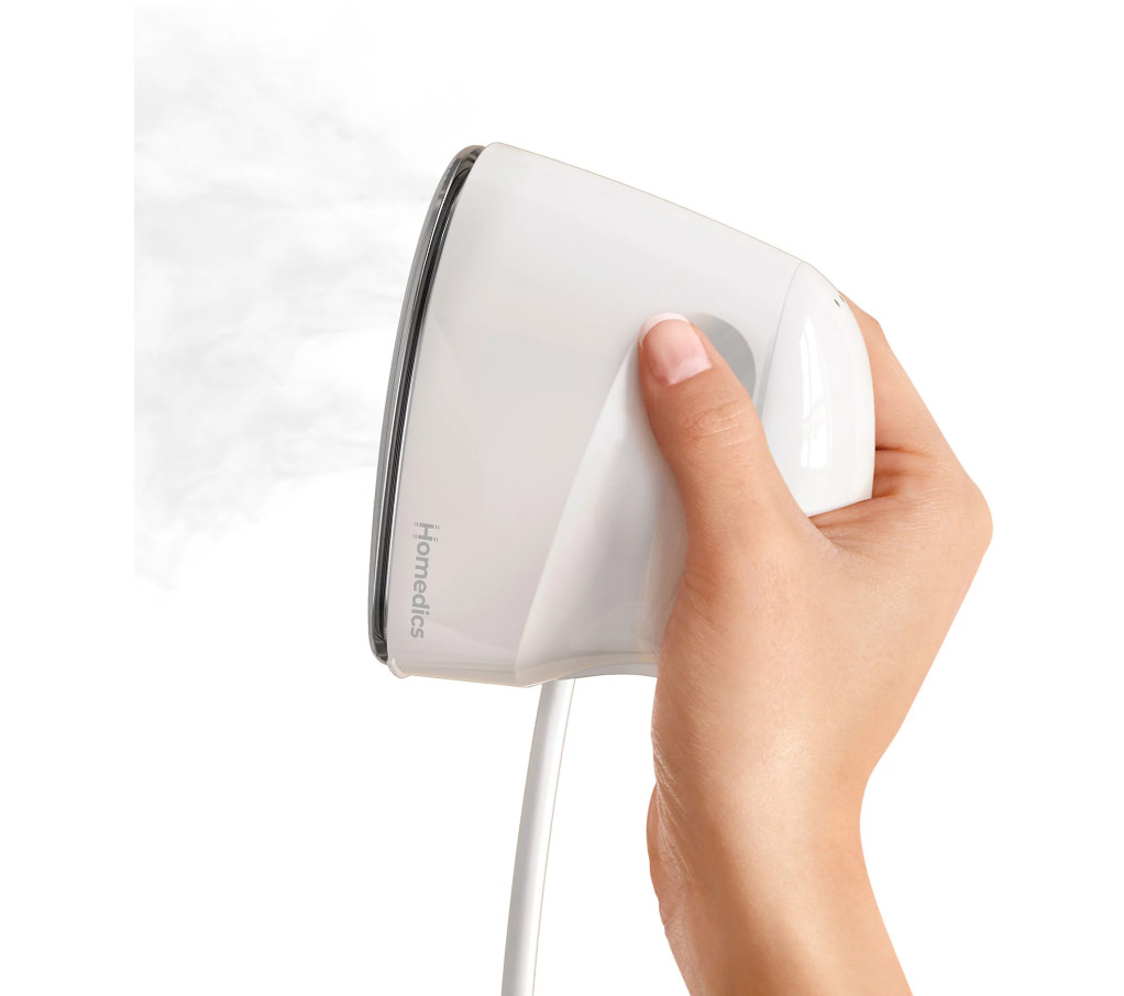 HoMedics PerfectSteam 2-in-1 Garment Steamer & Iron with 4 Settings-White