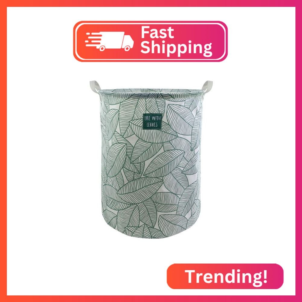 Mziart Large Foldable Laundry Basket Organizer, Collapsible Laundry Hamper Fabri