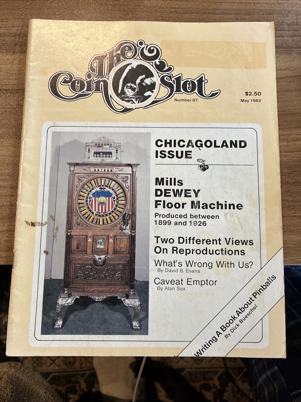 The Coin Slot Magazine Issue 87 May 1982 Mills Dewey Machines Pinball Article