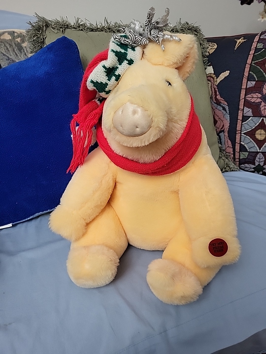 Large Christmas Pig That Talks