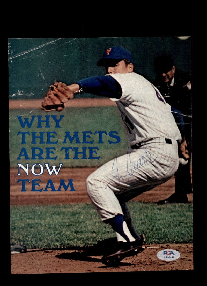 Tom Seaver PSA DNA Autograph 8x10 Photo Vintage Signed Mets
