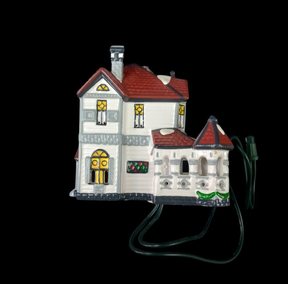 Dept. 56 Snow Village Queen Anne Victorian #98646 Lighted Ornament Retired 1996