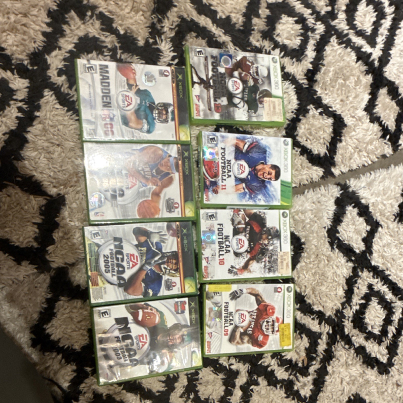 EA Sports Xbox & Xbox 360 Lot of 9 Games NCAA Football Madden NFL NBA Live