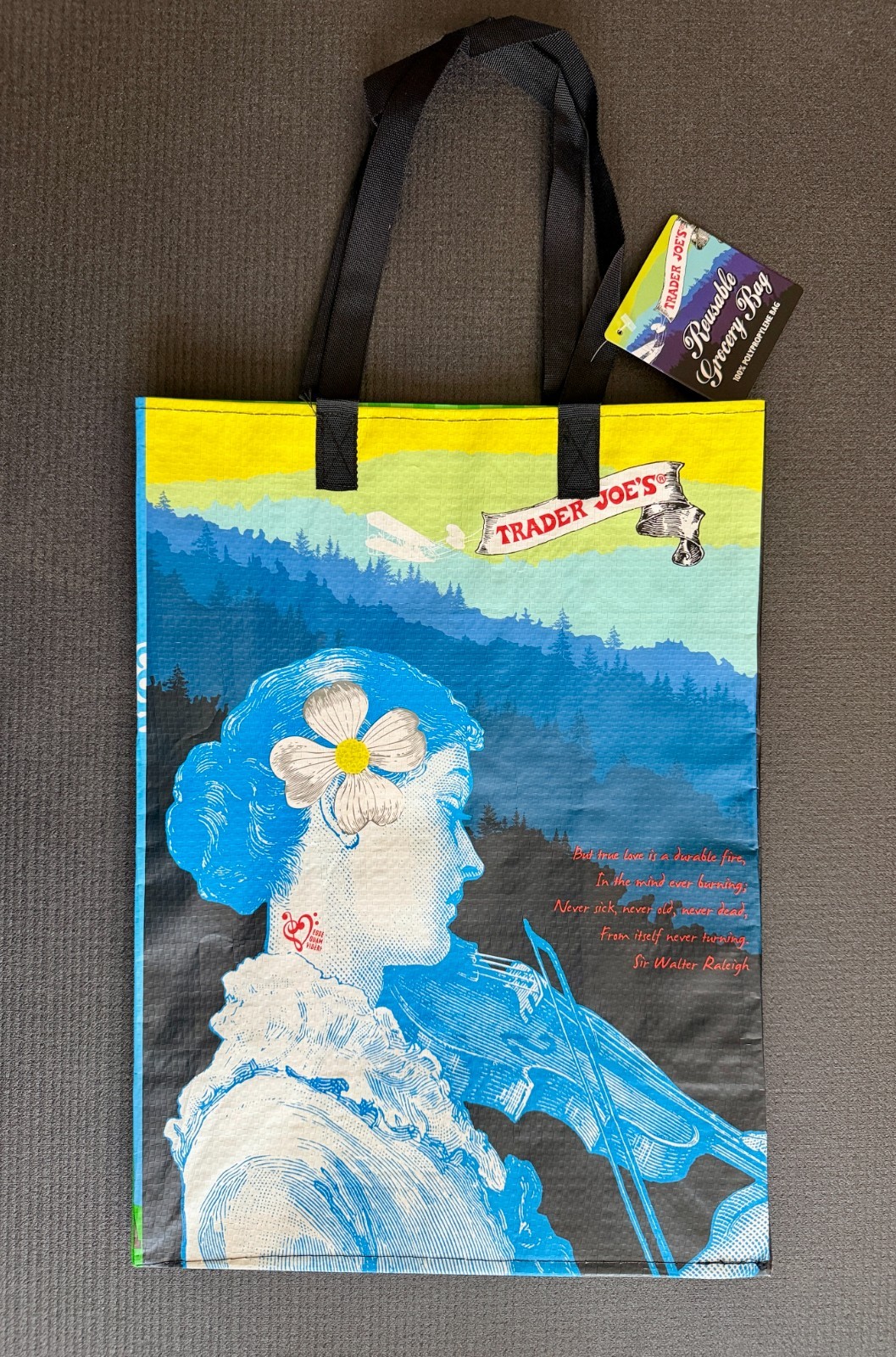Trader Joe's Reusable Grocery Bag North Carolina Collectible Tote - New w/ Tags