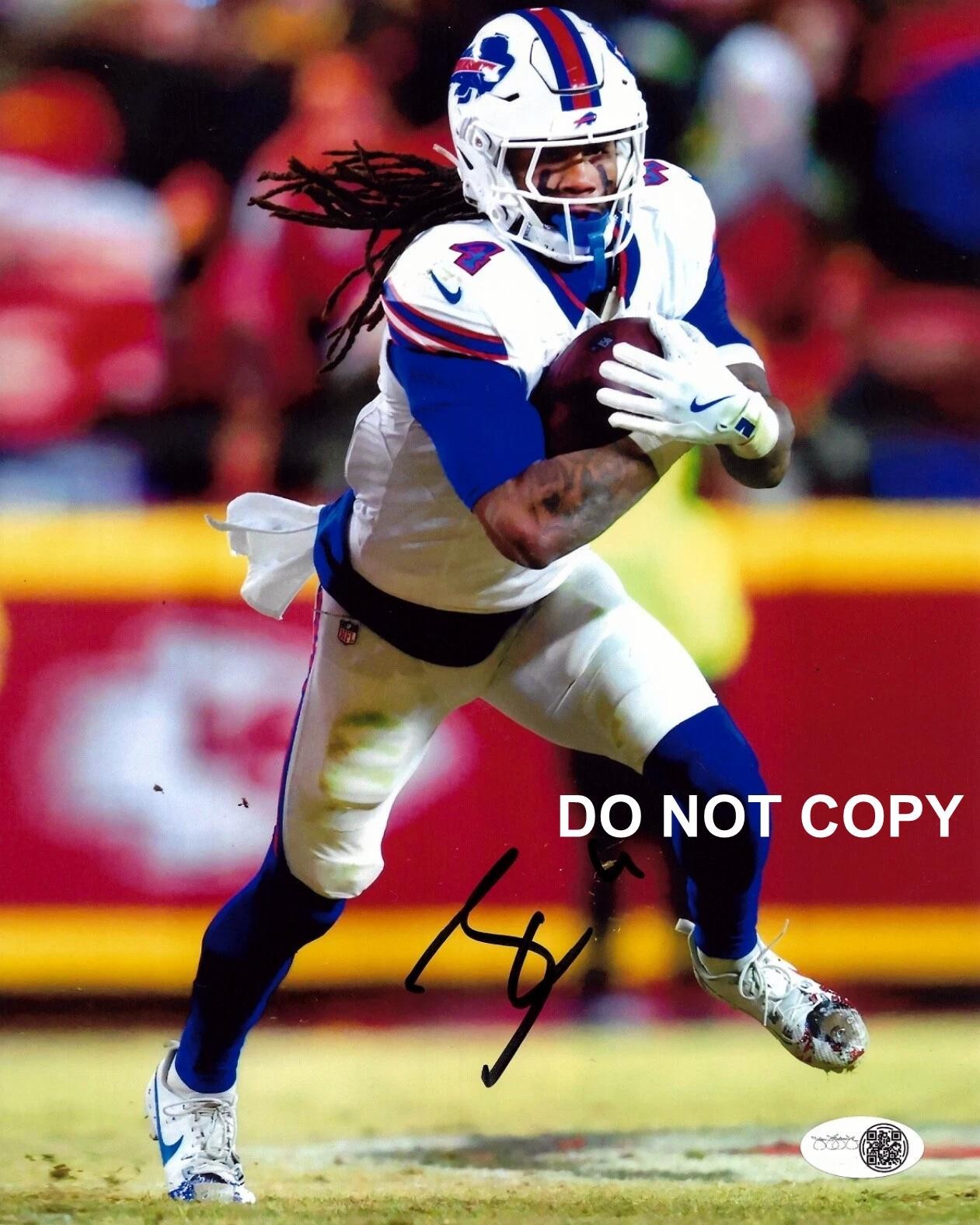 James Cook BUFFALO BILLS Signed Autographed REPRINT 8x10 Photo RP 3