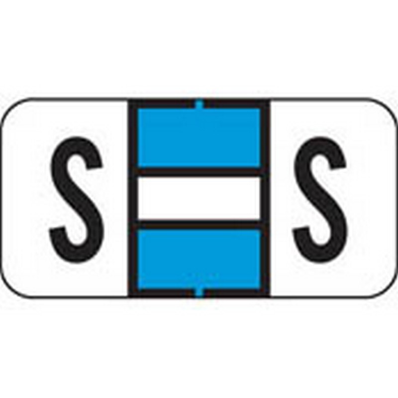 Jeter Compatible "S" Labels, Polylaminated Stock, 3/4 " X 1-1/2" Individual