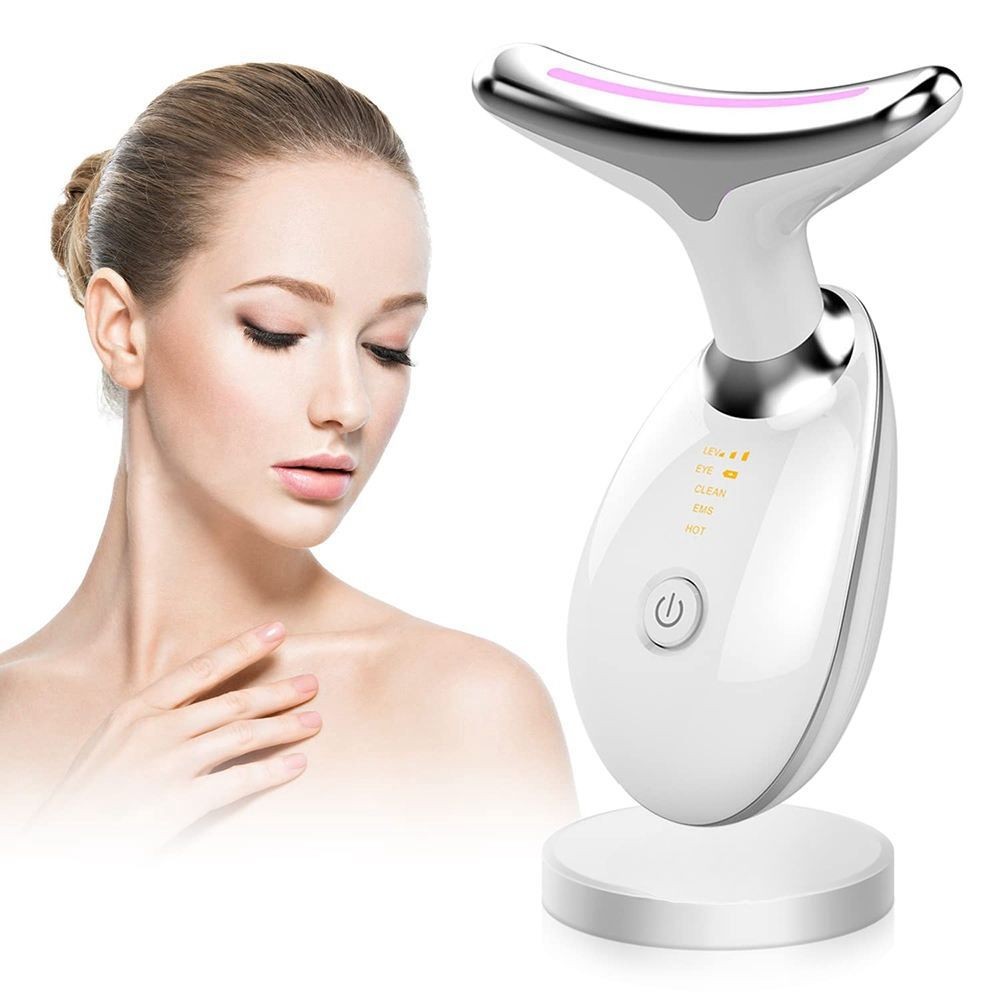 Face and Neck Massager 3 Colors EMS Beauty Device Lifting Tighten Facial Massage