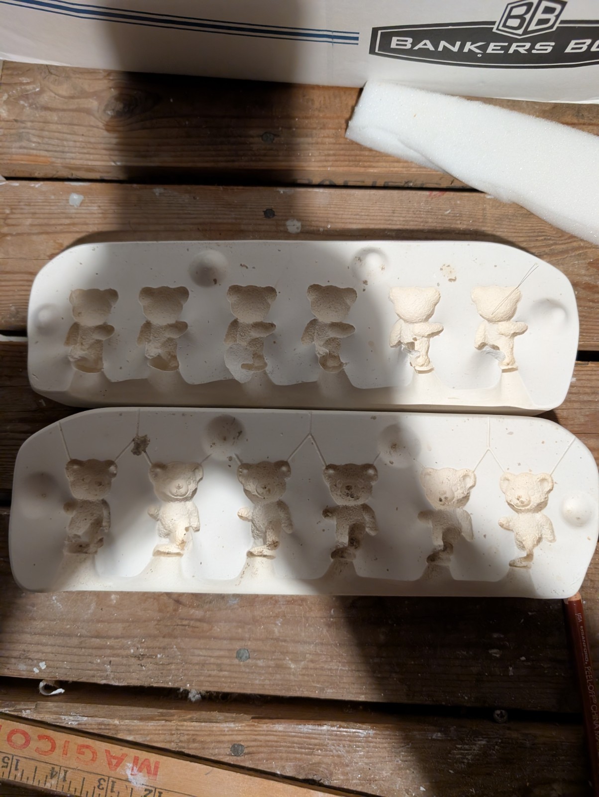 Tiny Bears See Pictures Vintage Slip Casting Ceramic Mold