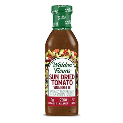 Walden Farms Sun-Dried Tomato Vinaigrette Dressing, 12 oz. Bottle, Fresh Tang