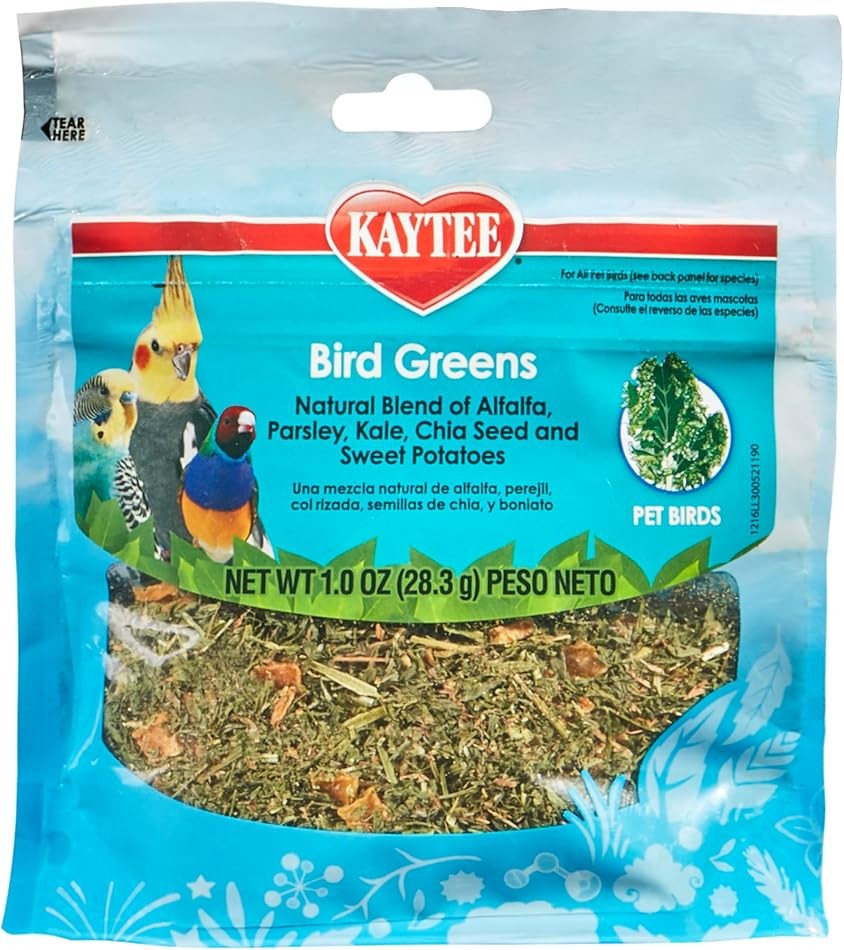 Kaytee Bird Greens Treat for All Pet Birds, 1 oz