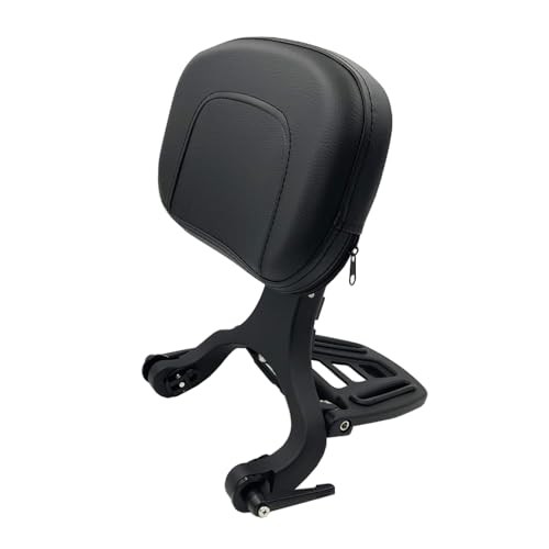 Adjustable Sissy Bar Backrest With Folding Luggage Rack For Harley/Indian/BMW 