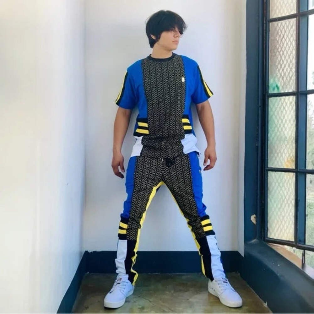 Men’s Makobi Royal Blue | Yellow | Black | White Tracksuit NWT