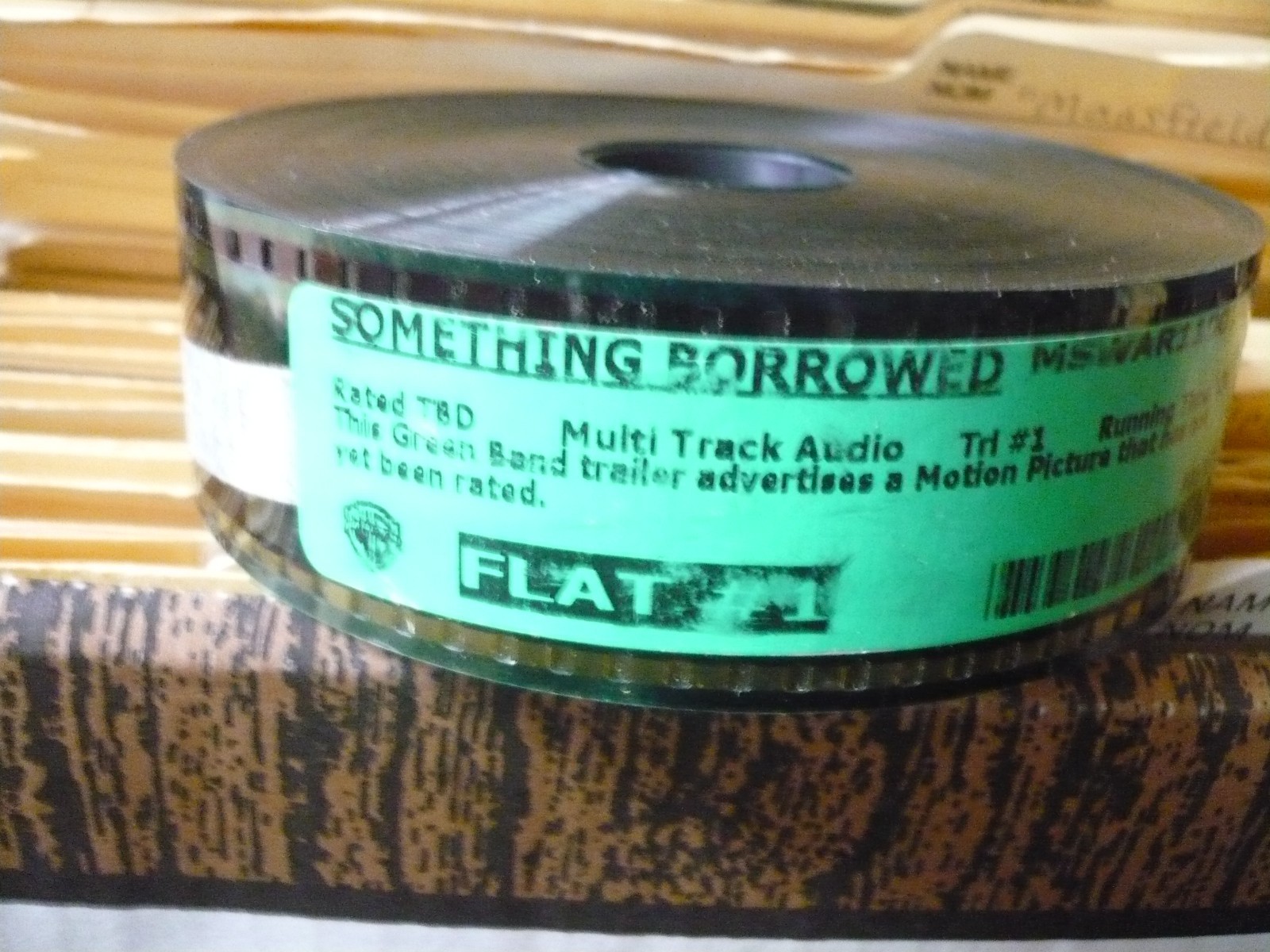 SOMETHING BORROWED, unused orig flat 35mm trailer [Ginnifer Goodwin, Kate Hudso]