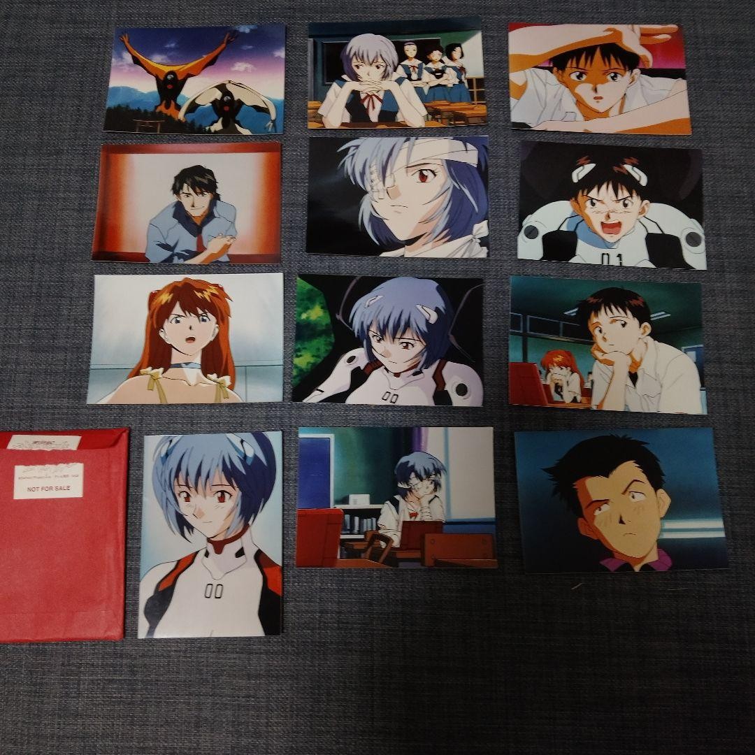 Evangelion Photo Card Set 12pcs Scene Prints with Original Case Shinji Asuka Re
