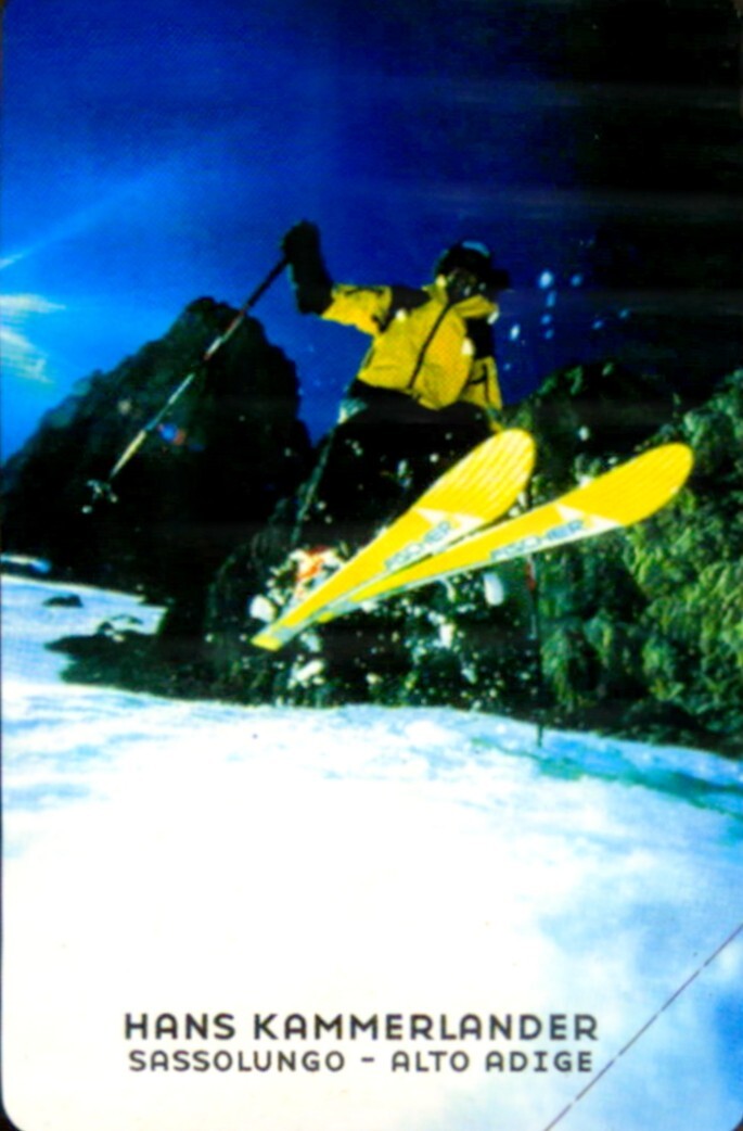 G 1840 343 C&C 3956 Used Phone Card Kammerlander Sassolungo +Triangolino