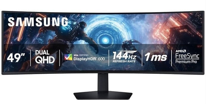 NEW Samsung 49" Odyssey G9 G91F DQHD 144Hz Gaming Monitor LS49FG910ENXZA