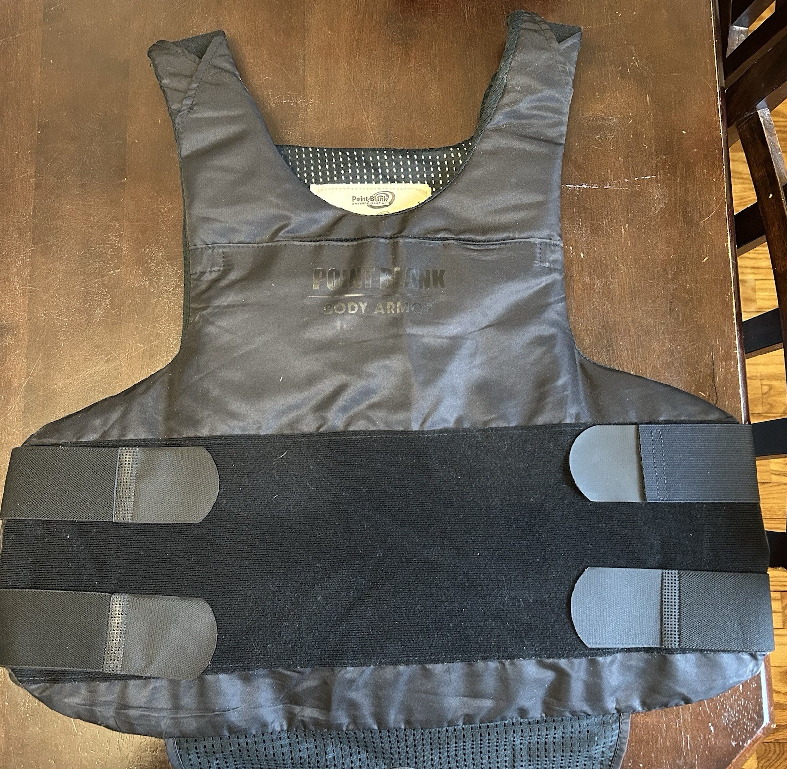 Point Blank body armor BII-1 - Size 46 Black Nylon Adjustable Carrier 