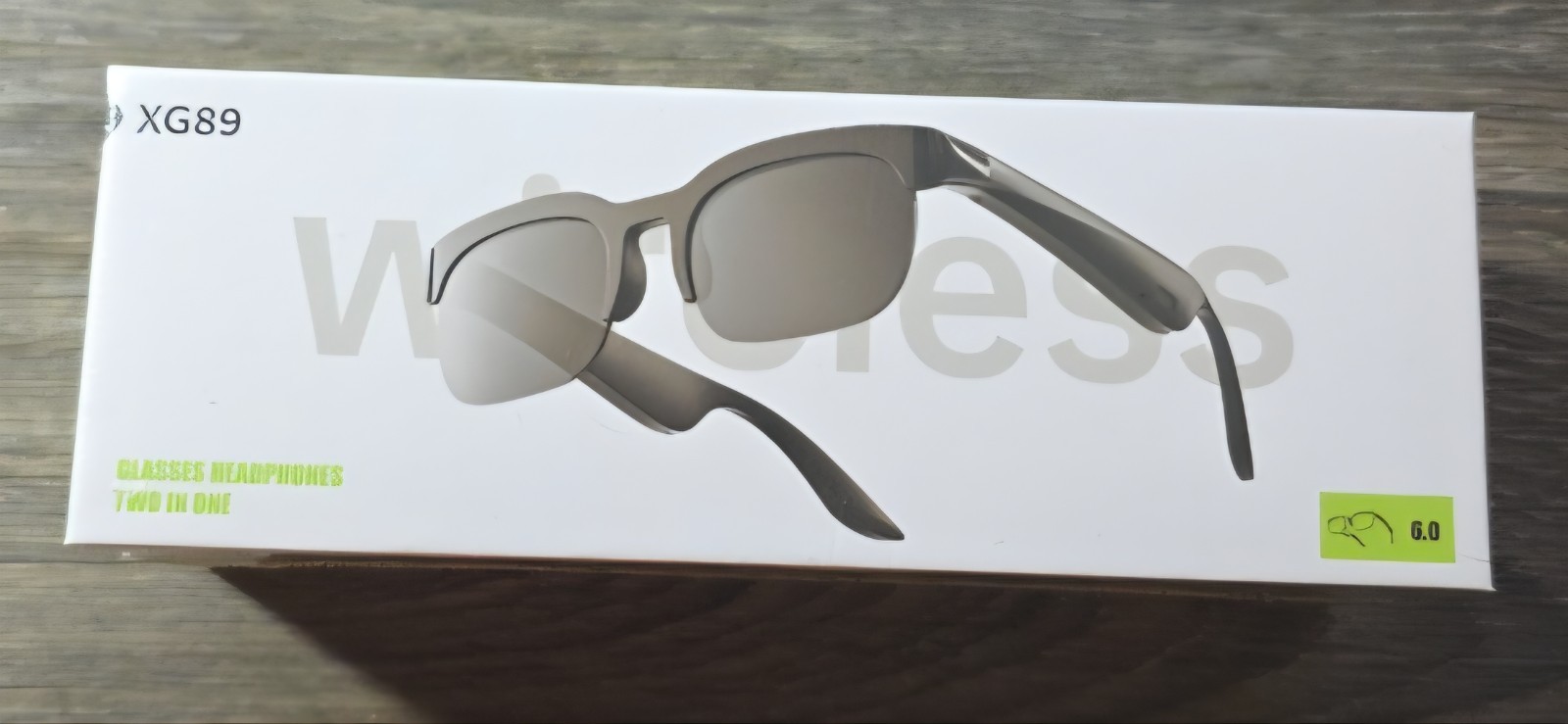 XG89 Wireless Smart Glasses Bluetooth 6.0 Audio Sunglasses Open-Ear Headphones