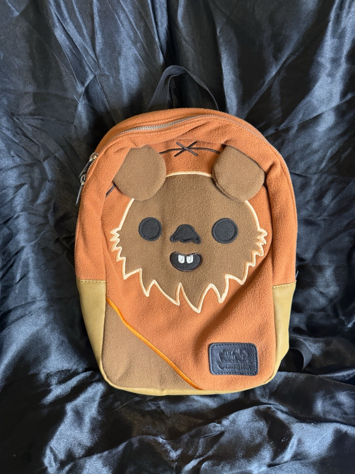 Rare HTF Star Wars Loungefly Fleece Ewok Backpack - Wicket The Ewok