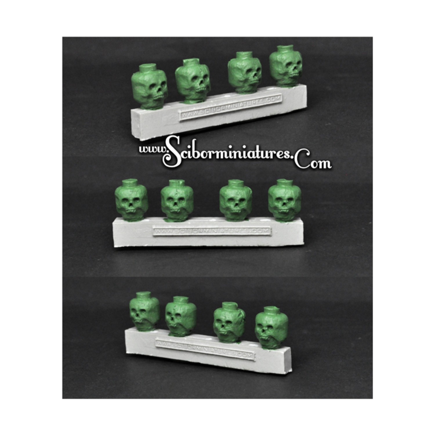 Scibor 80's Toys Nightmare 45mm Zombie Toys Heads Set #2 Pack New