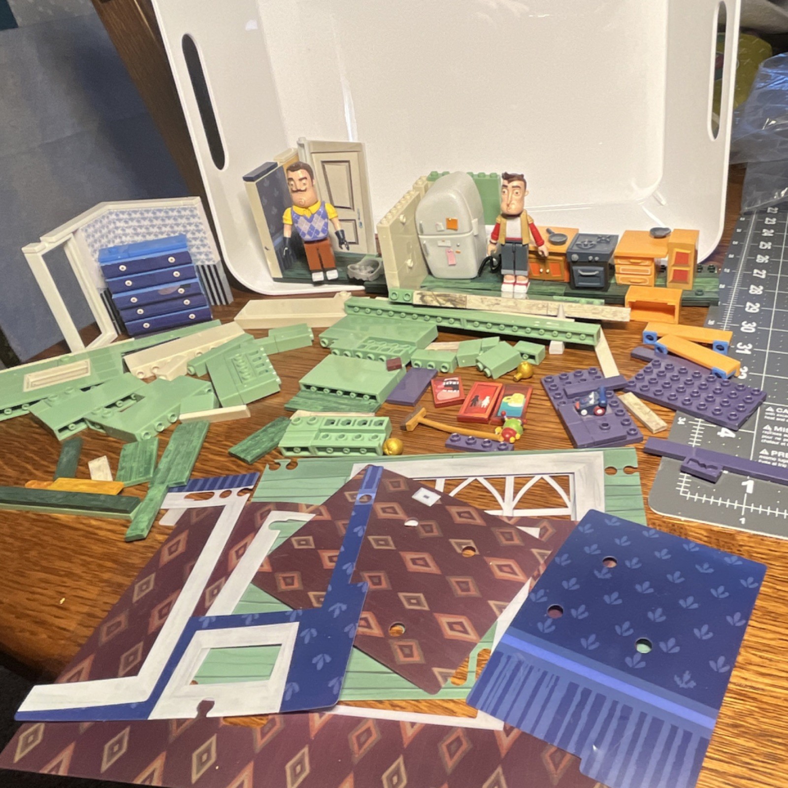 Hello Neighbor Action Figures Playset with Characters, Furniture & Accessories