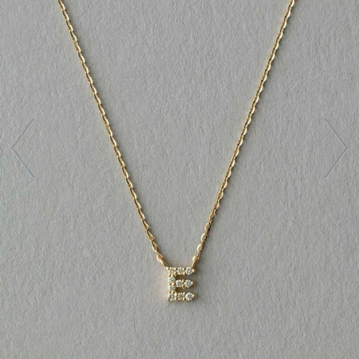ete necklace gold diamond